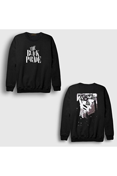 Presmono Unisex Black Black Parade Rock My Chemical Romance Back Printed Swea...