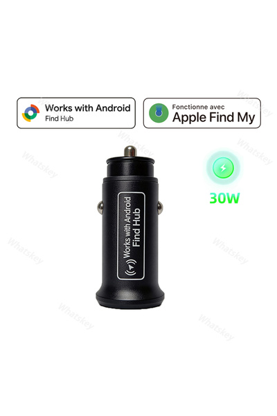 Choice شاحن سيارة صغير لأجهزة آبل وأندرويد مع جهاز تتبع GPS وشاحن USB للهاتف ...