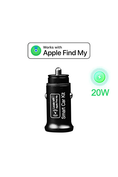 Choice1 شاحن سيارة صغير لأجهزة آبل مع جهاز تتبع GPS وشاحن USB للهواتف من نوع ...