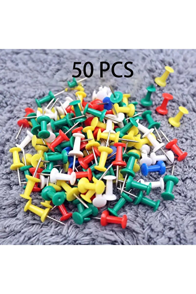 choice2 50 PCS 50/100/200/500pcs Color Push Pins Boxed, Drawing Boards, Push ...