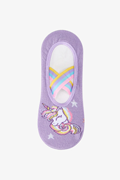 Penti Kız Çocuk Mor Gül L.unicorn Suba Unicorn Desenli Çorap