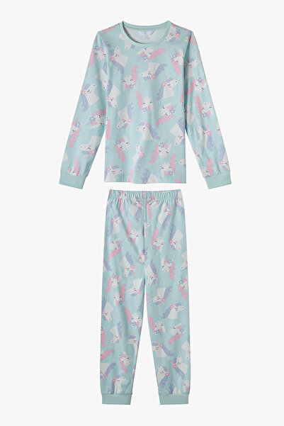 Penti Kız Çocuk Magical Repeat Pamuklu Uzun Kollu Pijama Takımı