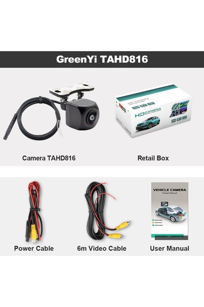 Choice4 AHD720P 816 GreenYi Dynamic Trajectory AHD 1080P Car Rear View Camera...