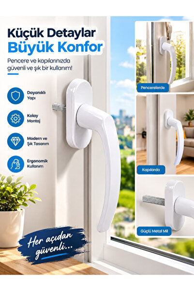 PVC PENCERE KOLU BEYAZ