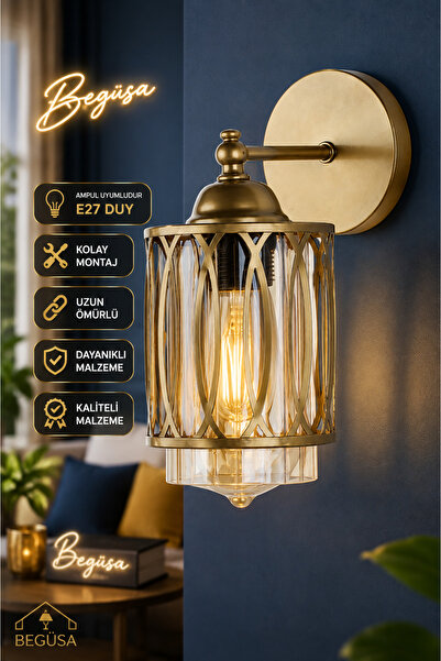 Begüsa Doha Sconce Antique, Modern Decorative Sconce, Wall Lighting, Living R...