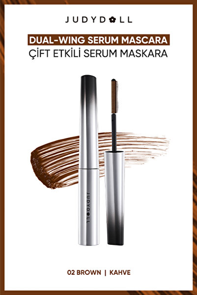 JUDYDOLL Feather Lash Iron Maskara No:02 Kahverengi / Brown| Ultra İnce Metal...