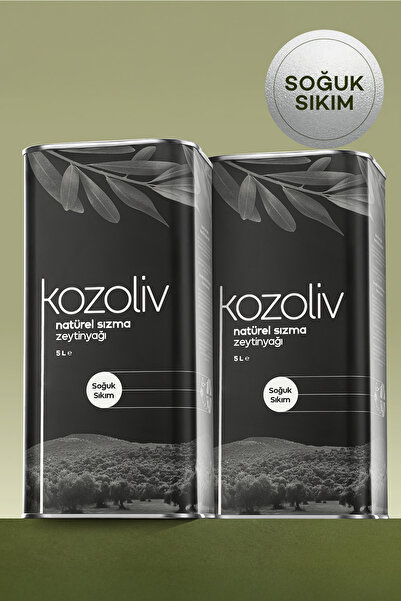 kozoliv Soğuk Sıkım Natürel Sızma Zeytinyağı 2'li 5 LT