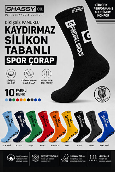 GHASSY CO Ghassy Co. Herren-Sportsocken aus Baumwolle mit rutschfester Sohle ...