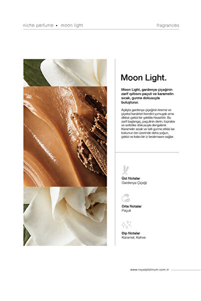 Royal Platinum Moon Light 30 ml Unisex Niche Parfüm Karamel Kahve Sıcak Yoğun
