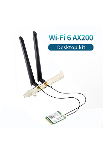 Choice AX200 Desktop Kit WiFi 6 Dual band 3000Mbps AX200 Card M.2 Desktop Kit...