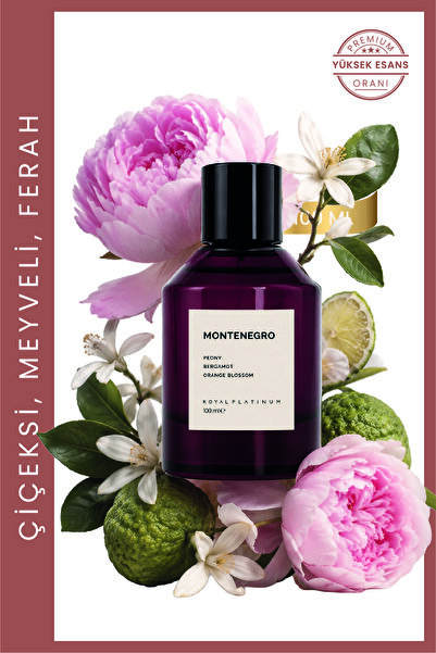 Royal Platinum Montenegro Unisex Parfüm EDP 100ml Şakayık - Bergamot - Portak...
