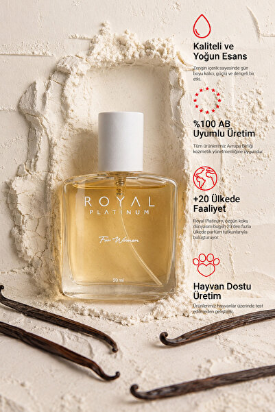 Royal Platinum W122 Kadın Parfüm Vanilya Portakal Çiçeği Yumuşak