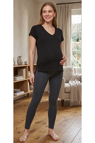 Motherway Tricou cu decolteu în V pentru femei însărcinate