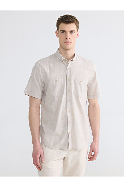 LC Waikiki Trendlucky: regular fit linen-look shirt for men