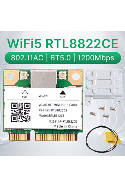 Choice RTL8822CE RTL8822CE WiFi 5 BT5.0 Mini Pcie Wireless Wifi Card 1200Mbps...