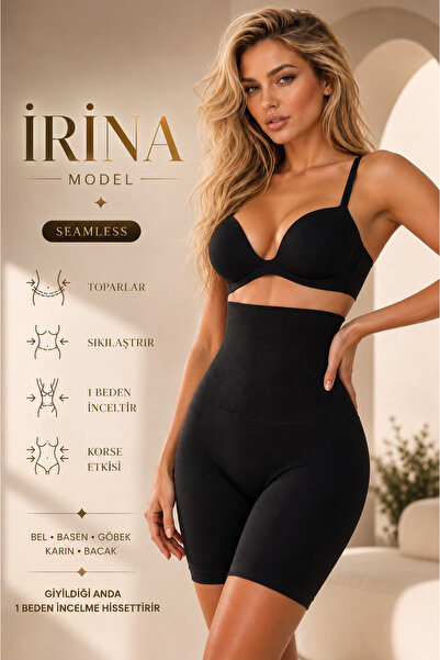 MİSTİRİK Corset Sport cu Manșete Efect Picior Inferioară Irina Extra Strâns C...