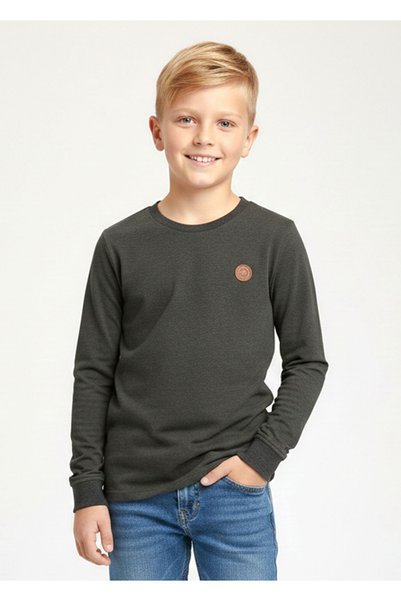 Ozmoz By Mukadder Özden Sürdürülebilir Koyu Yeşil Baharlık Erkek Çocuk İnce Sweatshirt