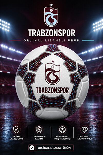 CANSPORT Orjinal Lisanslı Trabzonspr Futbol Topu TS
