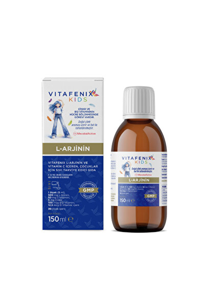 Vitafenix Çocuklar İçin 500 mg L-Arjinin İçeren C Vitaminli Sıvı Takviye Edic...