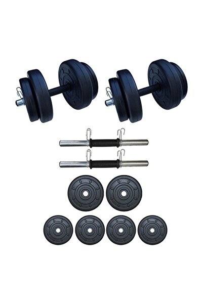 Mocca Style 20 Kg Dambıl Seti Ağırlık Ve Vücut Geliştirme Seti (20 KG PLAKA AĞIRLIĞI)