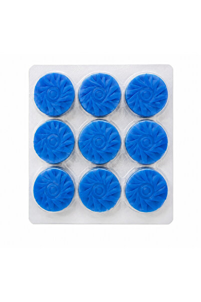 LEOXOL Flushmatic In-Cistern Toilet Cleaner Blocks Marine Blue Pack of 9 Long...
