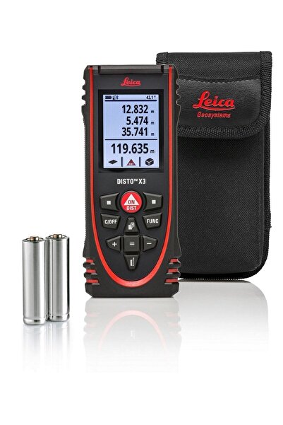 Leica DISTO X3 P2P ve Bluetooth'lu Lazer Metre (150 Metre)