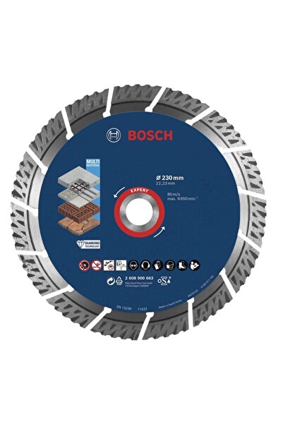 Bosch Expert MultiMeterial Yapı Malzemeleri İçin Elmas Testere 230 mm