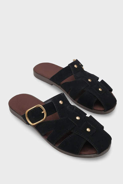 Capone Outfitters Дамски чехли Хани Гладиатор на нисък ток