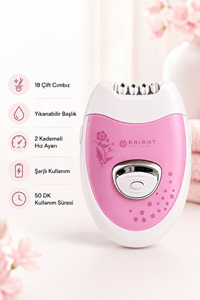 Bright Elegance BE-1196 Kablolu / Kablosuz Şarjlı 2 Kademe 18 Çift Cımbız Epi...