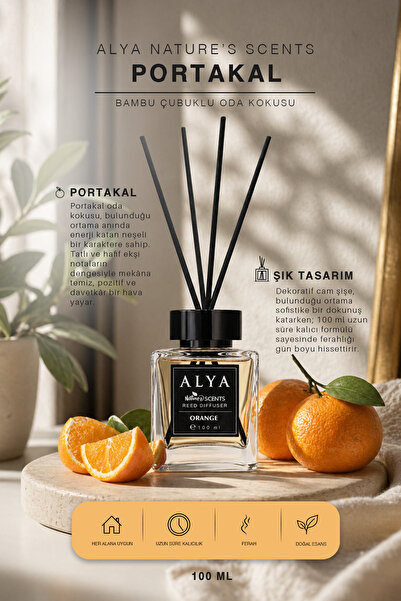 ALYA Nature's Scents Orange Bambu Çubuklu Oda Kokusu- Portakal Kokusu