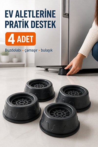 Beatitude Çamaşır Bulaşık Makinesi Ayağı Altlığı Titreşim Önleyici Ayak Kaydı...