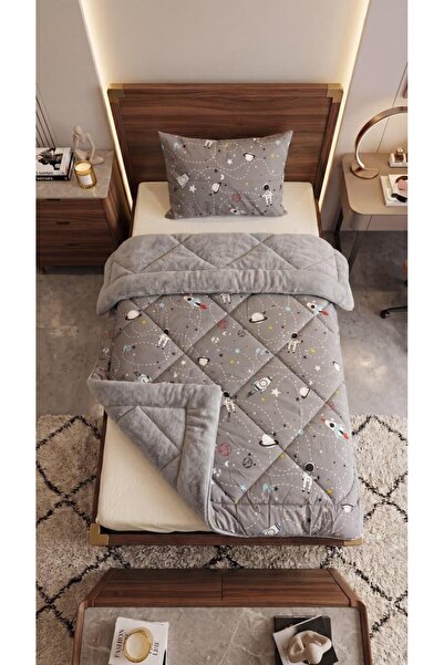 Violacasa Single Double Sided Welsoft Quilt Space Smoked