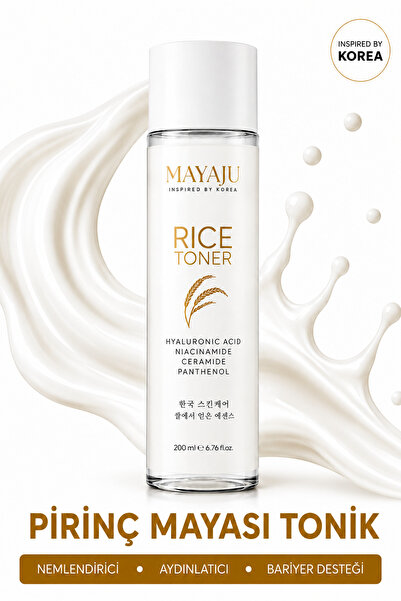 MAYAJU Pirinç Mayası Tonik 200 ml | Nemlendirici Yüz Toniği | Aydınlatıcı | C...