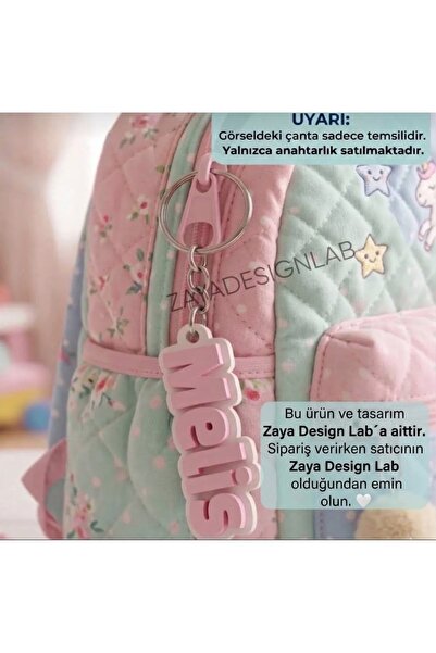ZayaDesignLab Zaya Design Lab Kişiye Özel İsimli Çocuk Çanta Aksesuarı ve Ana...