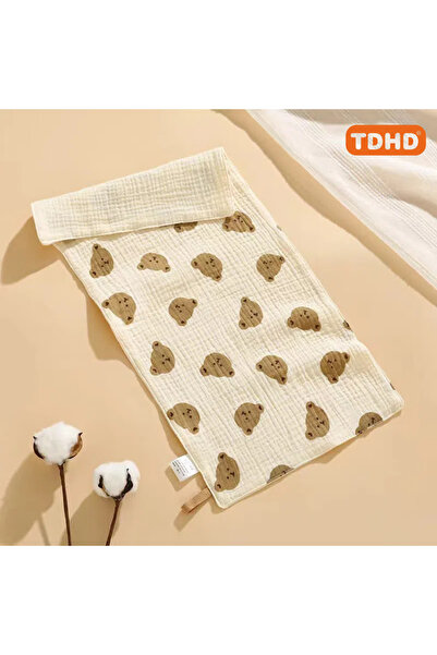 Choice bear head TDHD Cotton Muslin Baby Face Towel Long Burp Cloth for Newbo...