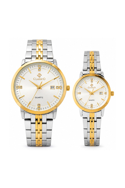 Clasico Signature Couple Watches Set for Men & Women – Elegant Tone Matching ...