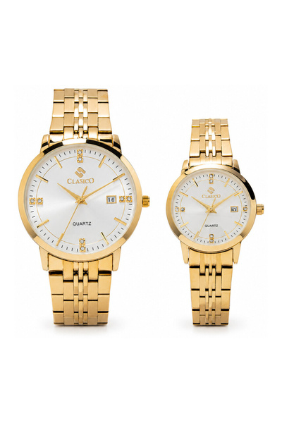 Clasico Signature Couple Watches Set for Men & Women – Elegant Tone Matching ...