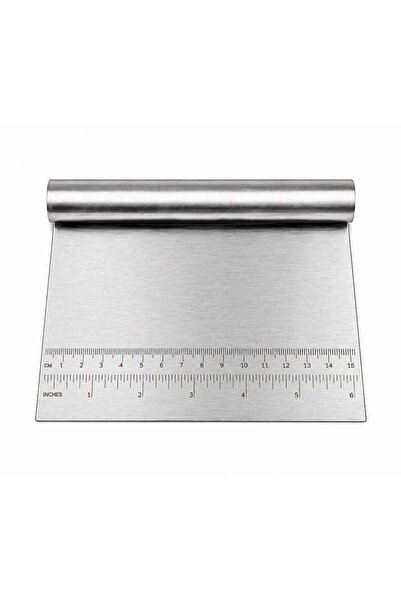 Generic Stainless Steel Dough Scraper 15cm | Pastry Cutter Bench Scraper | Ba...