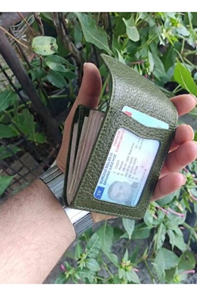 ÖZ-KA LEATHER VİRAL CUZDAN HAKİ ( KARTLIKLI BANKNOT CÜZDANI) PORTFÖY KARTLIK