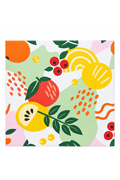 homvira 🌸   Colorful Floral Patterned 20-Piece Paper Napkins |   Decorative ...