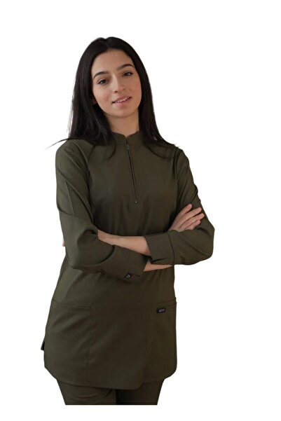 Qule Üniforma Moon Uzun Kol Hemşire & Doktor Scrubs Takım – Tesettüre Uygun Ü...