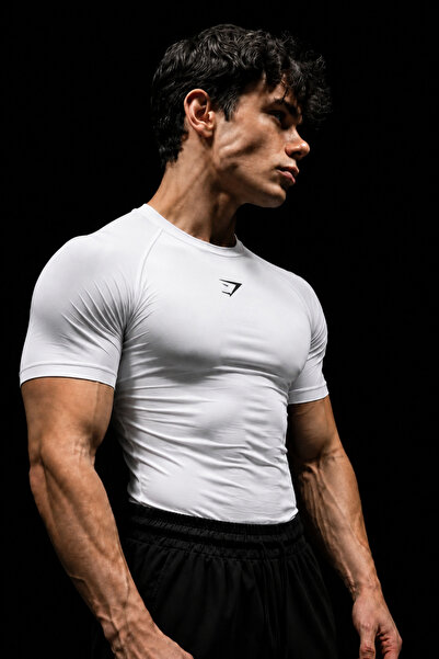 Stylovi Tricou premium de compresie Shark+, ultra elastic, slim fit, pentru sală