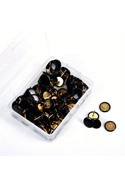 Choice1 black 100pcs Multicolor Plastic Round Head Push Pins Thumbtacks for H...