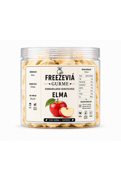 Genel Markalar FreezeVia Dondurularak Kurutulmuş Elma 30 gr