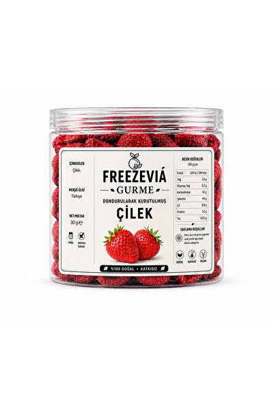 Genel Markalar FreezeVia Dondurularak Kurutulmuş Çilek 30 gr