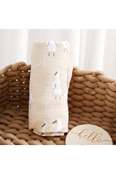 Choice KB003-BC26 120x110cm Bamboo Cotton Baby Muslin Swaddle Blanket Cute So...