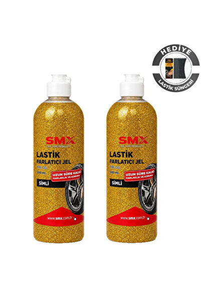 SMX Simli Jel Lastik Parlatıcı 500 Ml 2 Adet+ Sünger Hediye