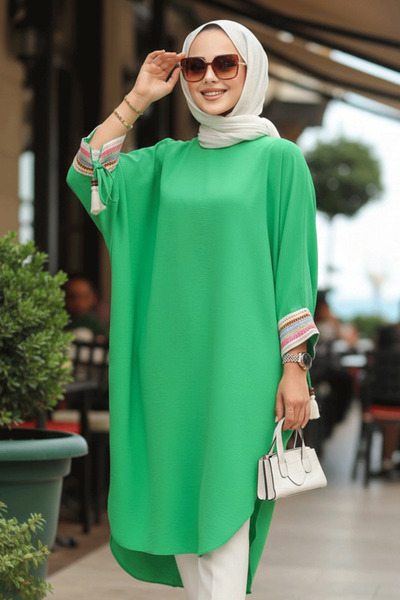 Neva Style Green Hijab Tunic 210061Y
