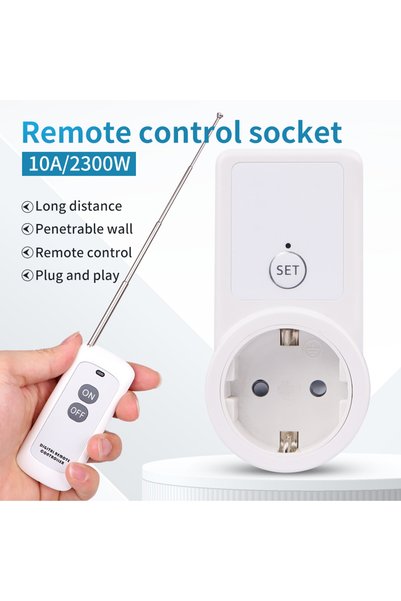 Choice 433Mhz Wireless Remote Control Socket Smart EU Plug 50m Remote Power O...
