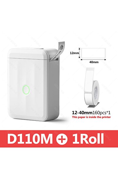 Choice4 D110M إضافة 1 لفة Niimbot D110 طابعة ملصقات ذكية محمولة صغيرة الحجم و...